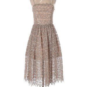 Alice + Olivia Embroidered Cocktail Dress